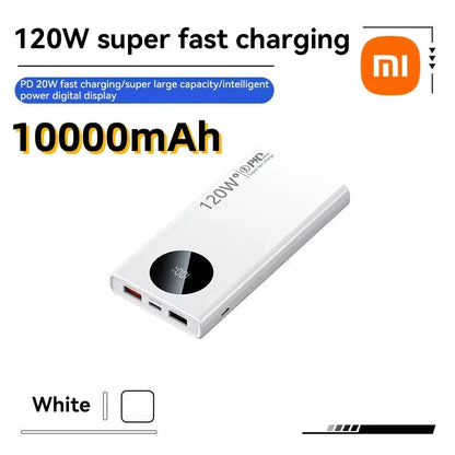 Xiaomi 120W 500000mAh High Capacity Power Bank – Fast Charging Portable Battery Charger for iPhone, Samsung, Huawei (2025 Model)