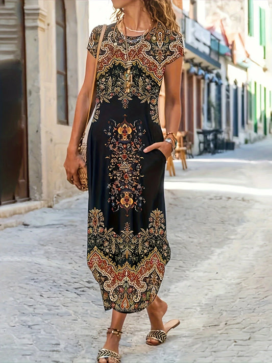 Elegant Women’s Casual Dress – Loose Fit Fashion Dress with Modern Chic Temperament