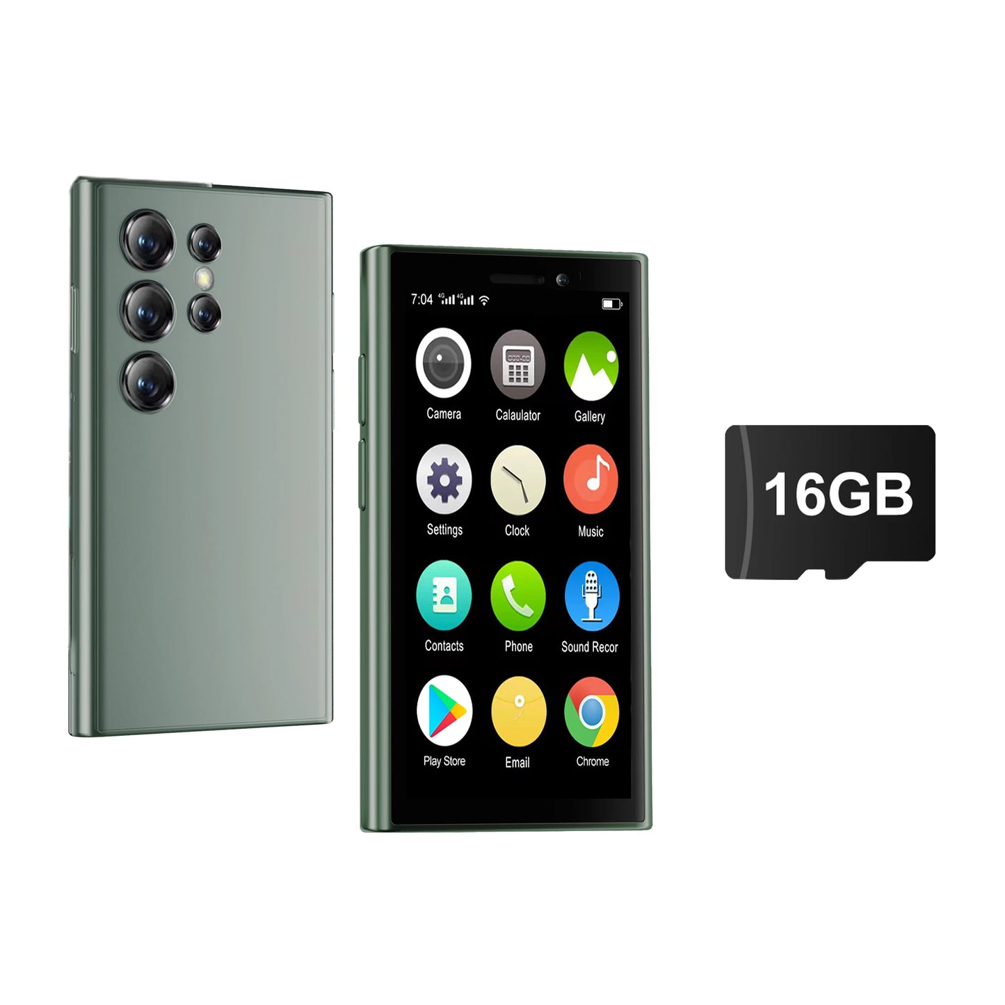 SERVO Mini Smartphone Android 9.0 3G Dual SIM 2GB+16GB 3-Inch HD Display 5MP Camera