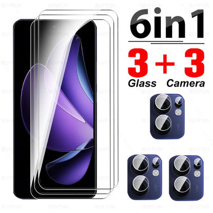 6in1 Full Cover Tempered Glass For Oppo Reno13 F Screen Protector Oppo Reno 13 FS OppoReno13 5G Reno13F 13F 4G Lens Glass Film