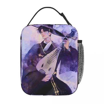 Demon Hunters Cute Cartoon Lunch Bag – Insulated Thermal Tote for Kids, Portable Cooler Bag with Vintage Print
