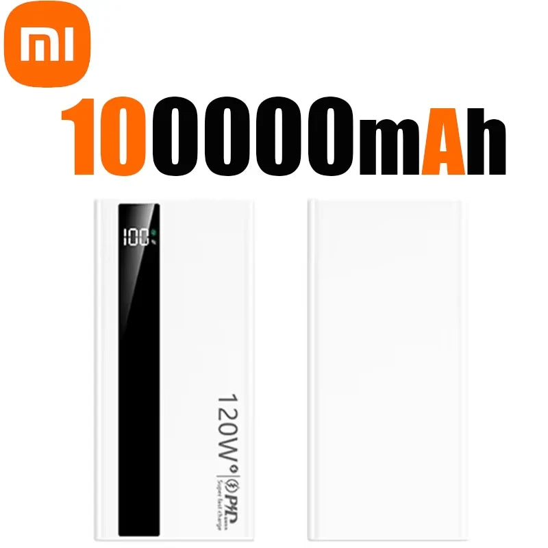 Xiaomi 120W 200000mAh Power Bank High Capacity Super Fast Charging Power Bank Portable Battery Charger For Huawei iPhone Samsung
