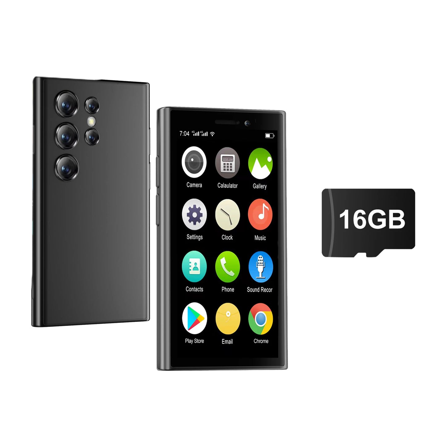 SERVO Mini Smartphone Android 9.0 3G Dual SIM 2GB+16GB 3-Inch HD Display 5MP Camera