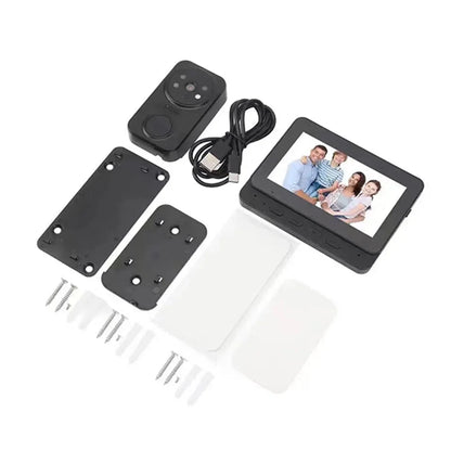 Wireless Video Doorbell Camera Bundle Smart Security with Night Vision 2.4G WiFi HD Motion Detection Cloud Storage