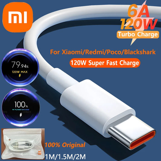Xiaomi Power User Pack - 120W Fast Charger Cable + 50000mAh Power Bank Bundle