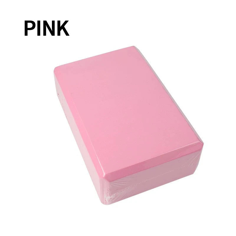Yoga Block EVA Foam Brick – Non-Slip Pilates Fitness Support Cube for Home Exercise & Gym Training