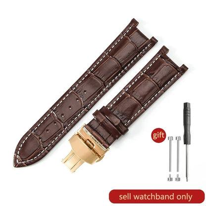 For GC Genuine Leather Watch Band Gucci Guess Gays Notch Watch Strap 20*11mm  22*13mm Men Women