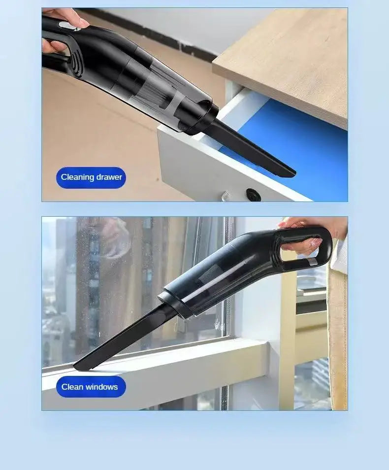 Portable Wireless Vacuum Cleaner 10000PA Rechargeable Handheld for Home & Car