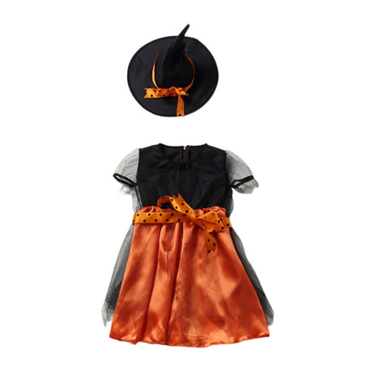 Kids Halloween Costume – Witch, Vampire, or Little Red Riding Hood Cosplay Dress for Girls & Boys Masquerade Party
