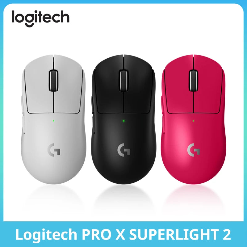 Logitech G PRO X SUPERLIGHT 2 wireless gaming mouse, 60 g pro-grade mouse with 5 programmable buttons, 44k DPI sensor, 8 kHz rep