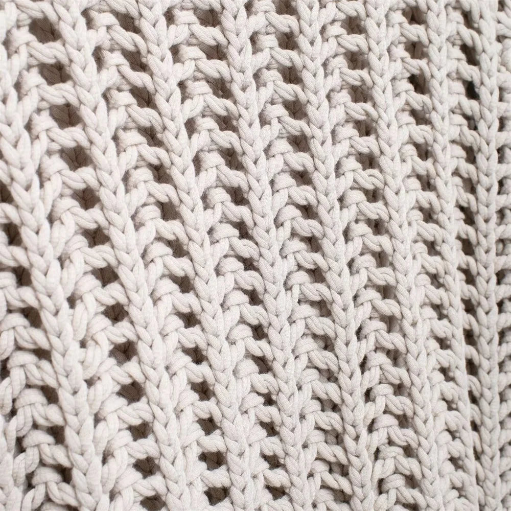 Women’s Hollow-Out Knit Pullover – Short Sleeve Lace-Up Bow Sweater