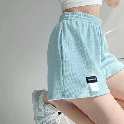 Women’s Summer Sports Shorts – Loose Fit Elastic Waist Three-Quarter Casual Trousers | 2025 Fashion