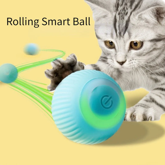 Smart Cat Toy - Automatic Rolling Ball Interactive Electric Toy for Indoor Cats & Kittens