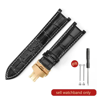 For GC Genuine Leather Watch Band Gucci Guess Gays Notch Watch Strap 20*11mm  22*13mm Men Women