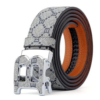 High Quality 3.4cm Leather Business Men Belt Luxury Brand Designer famous  work Belts for men Jeans Strap Male Buckle belt