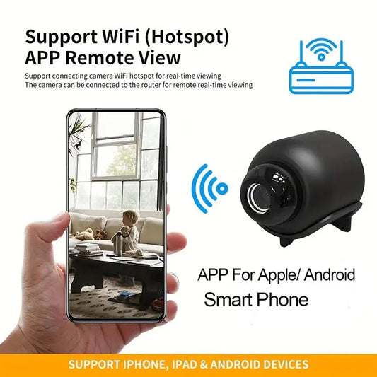 Mini Surveillance Camera - 1080P Wireless Night Vision Security Camera Portable