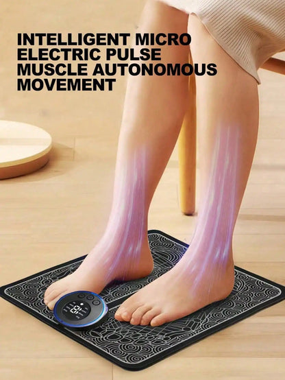 Foot Massager Stimulation Pad Electric Foot Massage With Remote 8 Mode 19 Levels of Strength Lightweight Relieve Foot Pressure