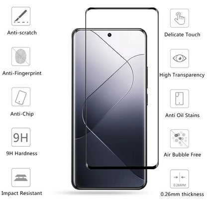 Full Cover Glass For Xiaomi 14 Pro Tempered Glass For Xiaomi 14 Pro Screen Protector Phone Lens Film For Xiaomi 14 Pro