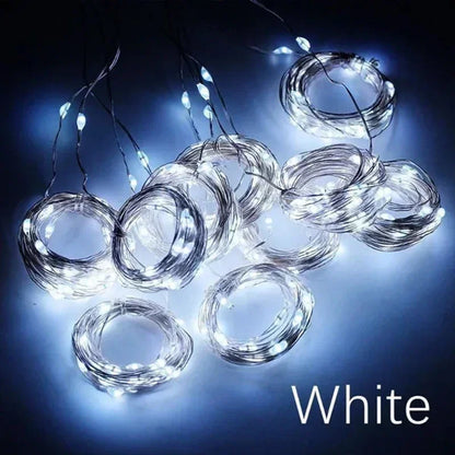 Curtain Garland Led String Lights Festival Christmas Decoration 8 Mode Usb Holiday Light For Bedroom Home Outdoor