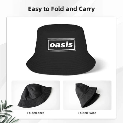 Wholesale Unisex Bucket Hat – O-Oasis American Heavy Metal Style, Foldable Outdoor Fishing Cap for Summer