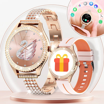 Women’s Smart Watch – Wireless Calling Smartwatch with 100+ Sports Modes, Fitness Tracking & Music Control
