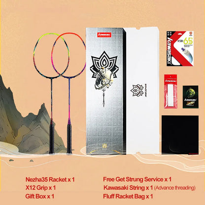 Kawasaki NeZha 35 5U Professional Badminton Racket Super Light High-Graphite Offensive Type