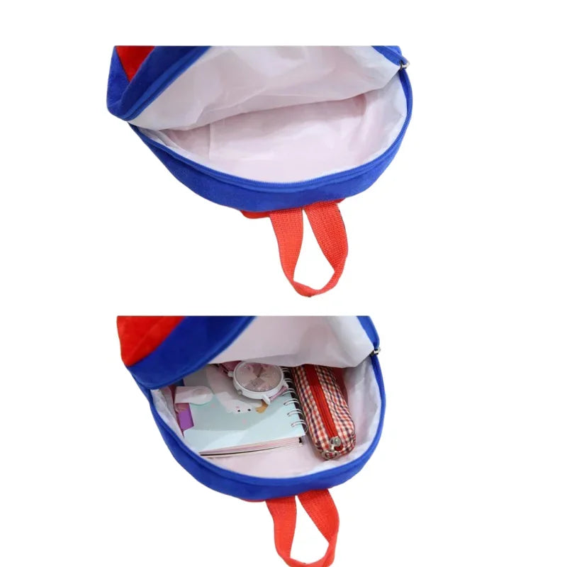 Cartoon Plush Backpack for Kids – Cute Character Schoolbag for Boys & Girls