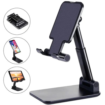 Adjustable Desk Mobile Phone & Tablet Holder Stand – Universal Desktop Mount for iPhone, iPad, Xiaomi & Android DevicesMobile Accessories