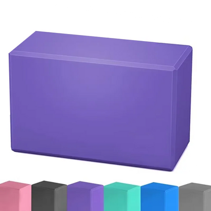 Yoga Block EVA Foam Brick – Non-Slip Pilates Fitness Support Cube for Home Exercise & Gym Training