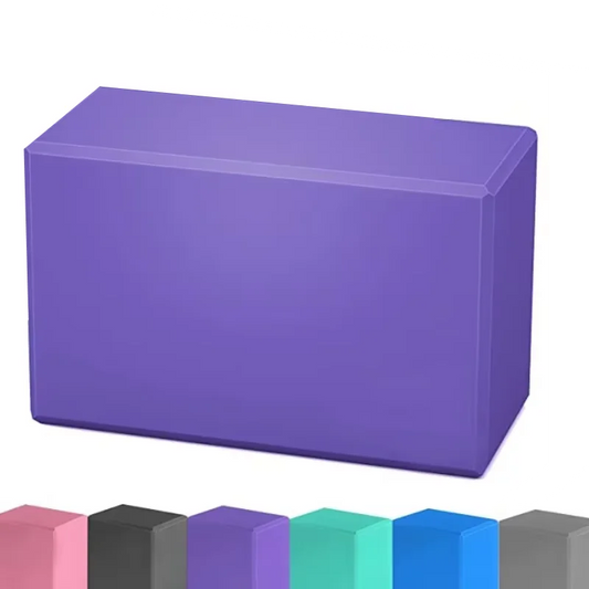 Yoga Block EVA Foam Brick – Non-Slip Pilates Fitness Support Cube for Home Exercise & Gym Training