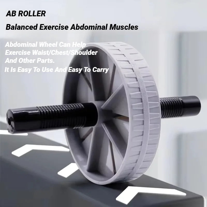 Abdominal Wheel Strong Load Bearing Non-slip Roller Strengthen Muscle Exercise Equipment Fitness Training Home Use Silent