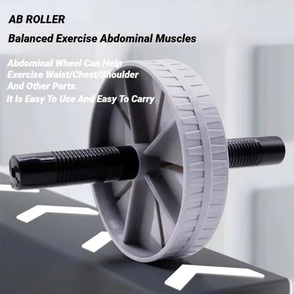 Abdominal Wheel Strong Load Bearing Non-slip Roller Strengthen Muscle Exercise Equipment Fitness Training Home Use Silent