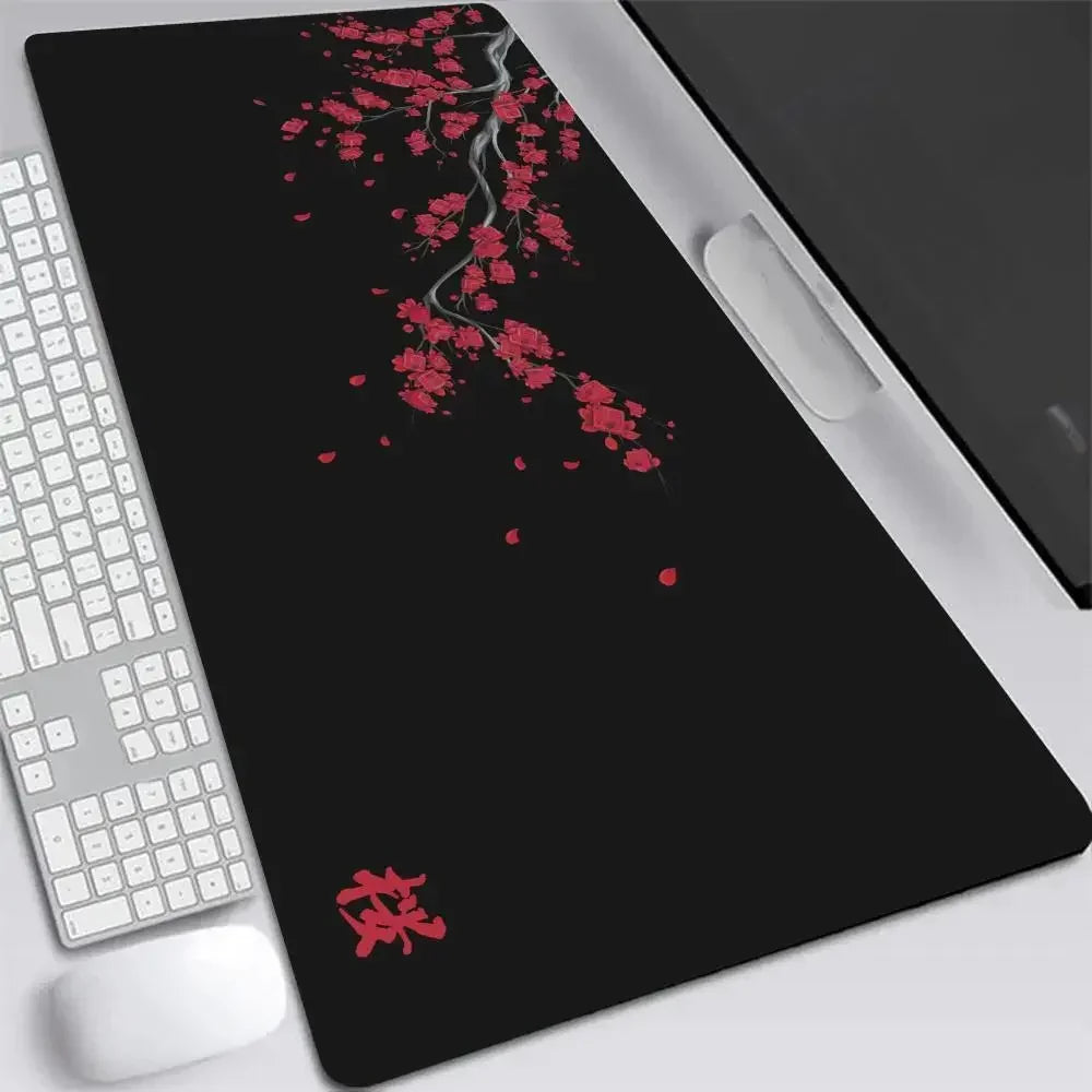 Japan Cherry Blossom XXL Gaming Mouse Pad Sakura Deskmat for Laptop & Keyboard