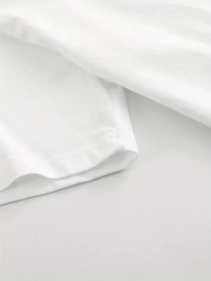 Women’s Geometric Print T-Shirt – Minimalist Elegant Summer Party Casual Top | Trendy Everyday Tee