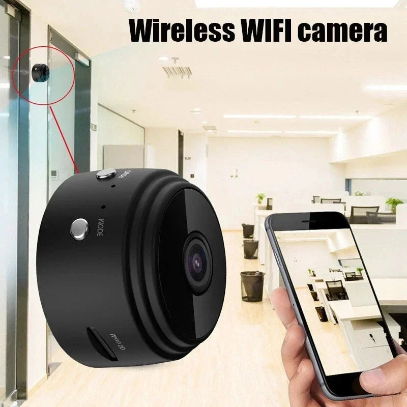 Mini WiFi Camera - Baby Monitor & Pet Camera with Night Vision | Wireless Security Camera