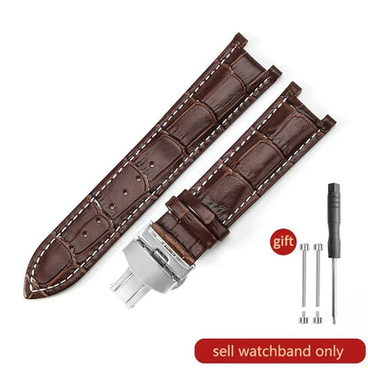 For GC Genuine Leather Watch Band Gucci Guess Gays Notch Watch Strap 20*11mm  22*13mm Men Women
