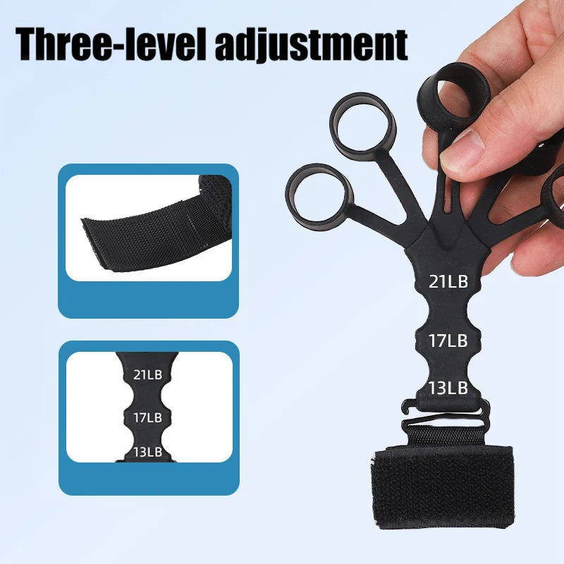 New Silicone Finger Trainer 5 Finger Wrist Stretcher Finger Strength Recovery Flexion and Extension Vein Trainer