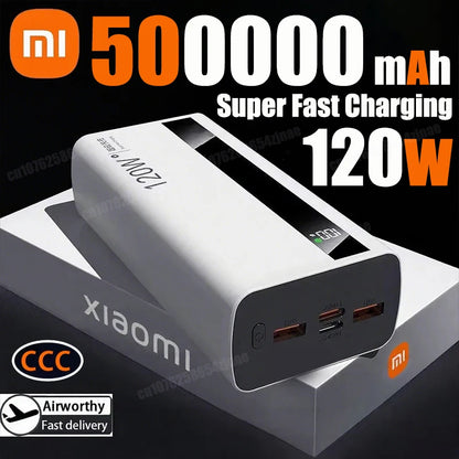 Xiaomi Power User Pack - 120W Fast Charger Cable + 50000mAh Power Bank Bundle