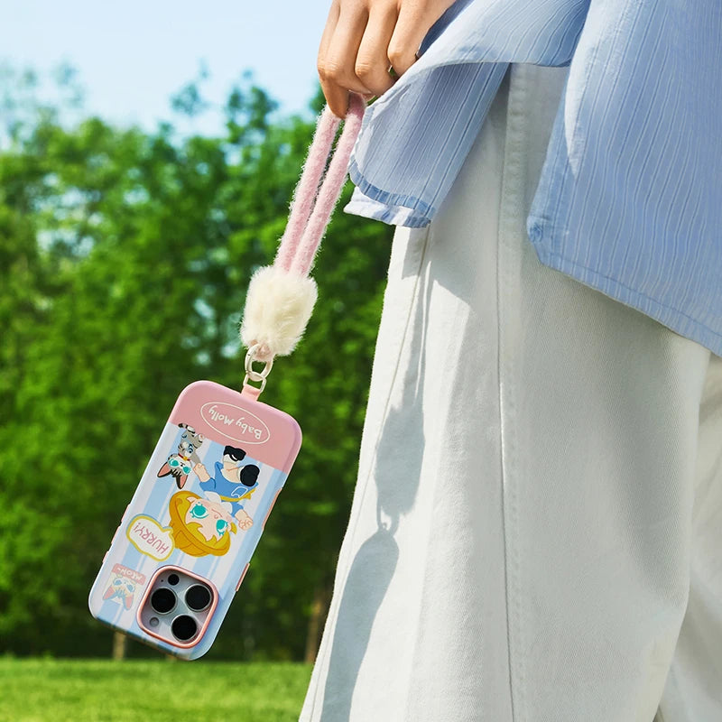 POP MART Baby Molly & Baby Tabby Series-Phone Case For iPhone 16 Pro / 16 Pro Max