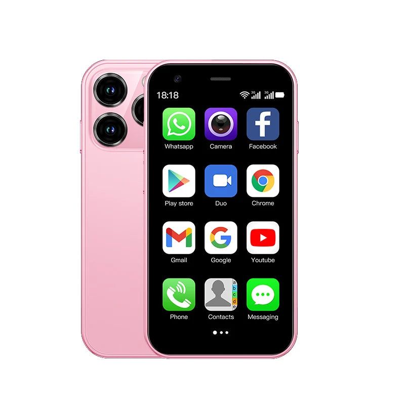 SERVO 15SE Mini Smartphone 3.0" Android 3G Dual SIM 2GB+16GB WiFi WhatsApp Small Smart Phone