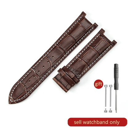 For GC Genuine Leather Watch Band Gucci Guess Gays Notch Watch Strap 20*11mm  22*13mm Men Women