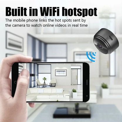 Mini WiFi Camera - Baby Monitor & Pet Camera with Night Vision | Wireless Security Camera