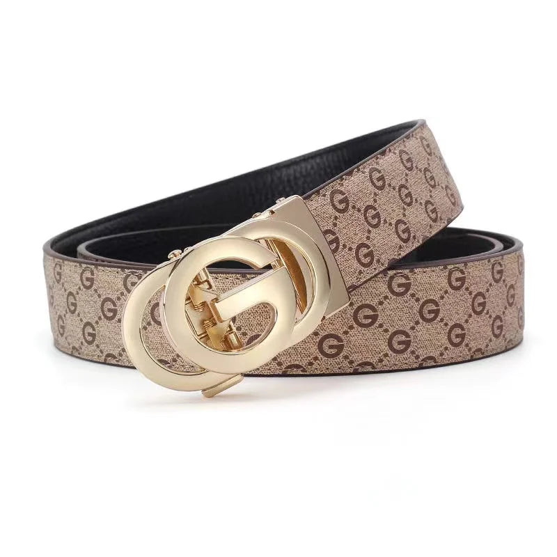 Top genuine leather and cowhide material men's belt fashion casual luxury brand men's belt jeans versatile design belt men