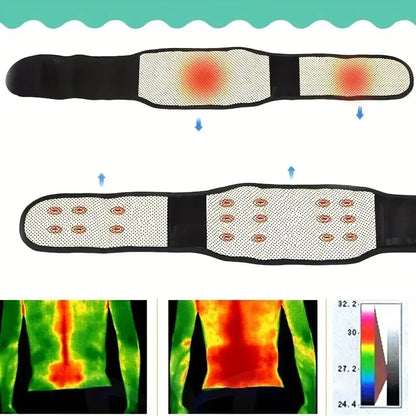 20 Magnets Adjustable Self-heating Magnetic Therapy Back And Waist Support Belt, Waist Massage Belt Sports Support Belt