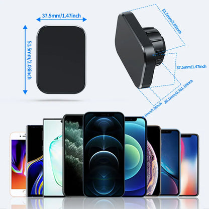 Magnetic Phone Holder Car Phone Mount Magnetic [Easily Install] Phone Mount for Car [6 Strong Magnets] Cell Phone Holder for Car