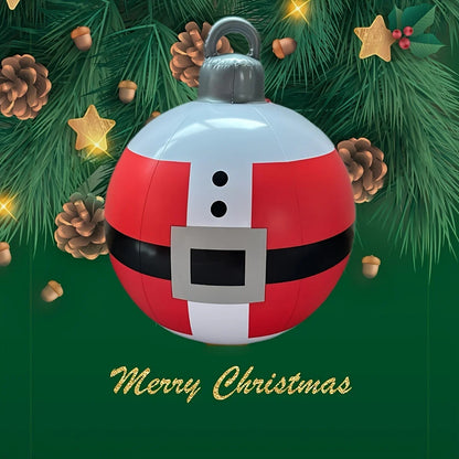 1 Pc 40cm PVC inflatable Christmas decoration ball ornament. Christmas outdoor holiday yard lawn porch decoration