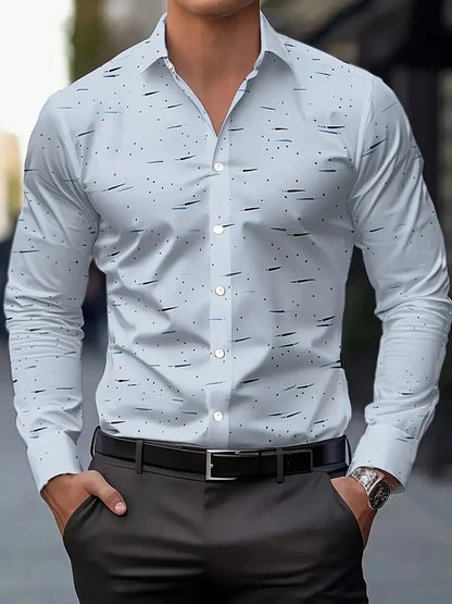 2025 Men’s High-Quality Button-Up Shirt