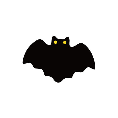 Halloween Bat-Shaped Soft Absorbent Rug ? Spooky Decorative Carpet for Home, Bathroom & Bedroom