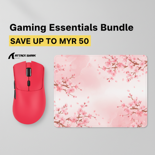 Gaming Essentials Starter Pack - Mouse + Sakura Pad Bundle