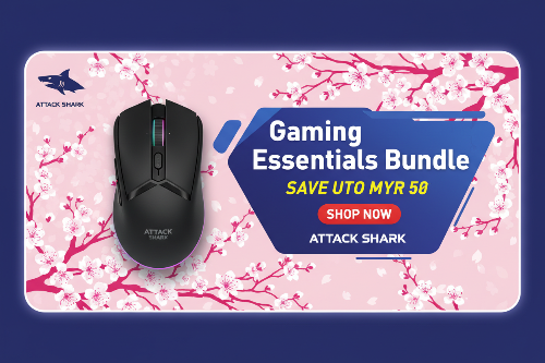 Gaming Essentials Starter Pack - Mouse + Sakura Pad Bundle